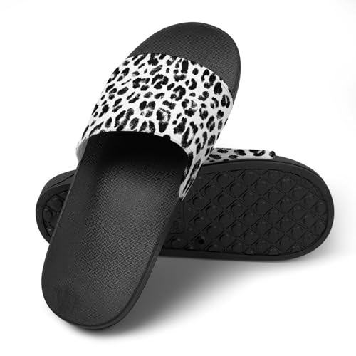 Print Leopard Pattern Slippers for Men Wormen Shower Bathroom Slipper Indoor Beach Non Slip Sandal4