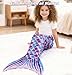 Mermaid Tail Blanket for Girls 3 4 5 6 7 8 9 10 Year Old Girl Birthday Christmas Gifts for Girls Little mermaid Toys with Painting Diamond Art Temporary Tattoos Water Bottle