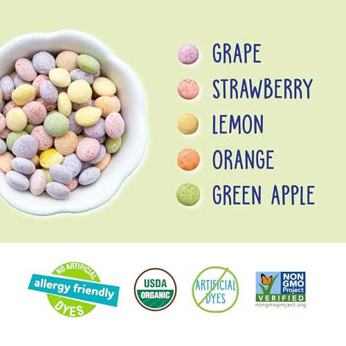 Image of YumEarth Organic Sour Giggles Chewy Candy, 0.5oz Snack Packs (Pack of 10)