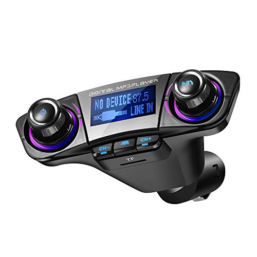 Bluetooth FM Transmitter for Car, ONEVER Wireless Bluetooth Radio Adapter Car Kit Dual