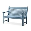 Psilvam Garden Bench, 2-Person Poly Lumber Patio Bench, All-Weather Outdoor Bench That Never Rot and Fade, Memorial Bench, Suit for Garden, Porch and Park(Blue) Psilvam Garden Bench, 2-Person Poly Lumber Patio Bench, All-Weather Outdoor Bench That Never Rot and Fade, Memorial Bench, Suit for Garden, Porch and Park(Blue)