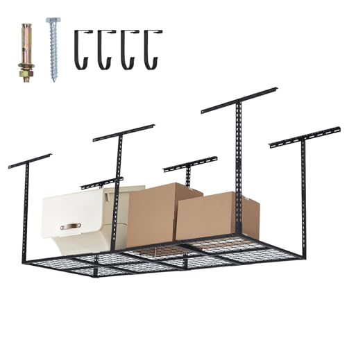 Overhead Garage Storage Rack (600 LBS Capacity)