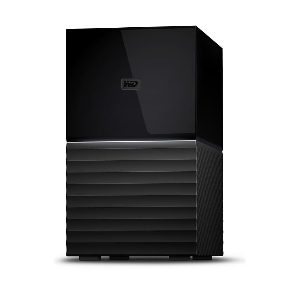 WD My Book Duo 44 TB RAID Desktop-Speicher (Passwortschutz, Sicherungssoftware, Hardwareverschlüsselung, USB 3.0, sofort mit RAID-0 einsatzbereit)