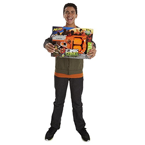 Nerf Zombie Strike FlipFury Blaster,Orange, Etc.