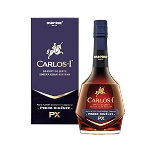 Carlos I Brandy Pedro Ximénez aus Jerez 40,3% (1 x 0,7l) – Brandy Solera Gran Reserva aus Spanien – Hergestellt aus…
