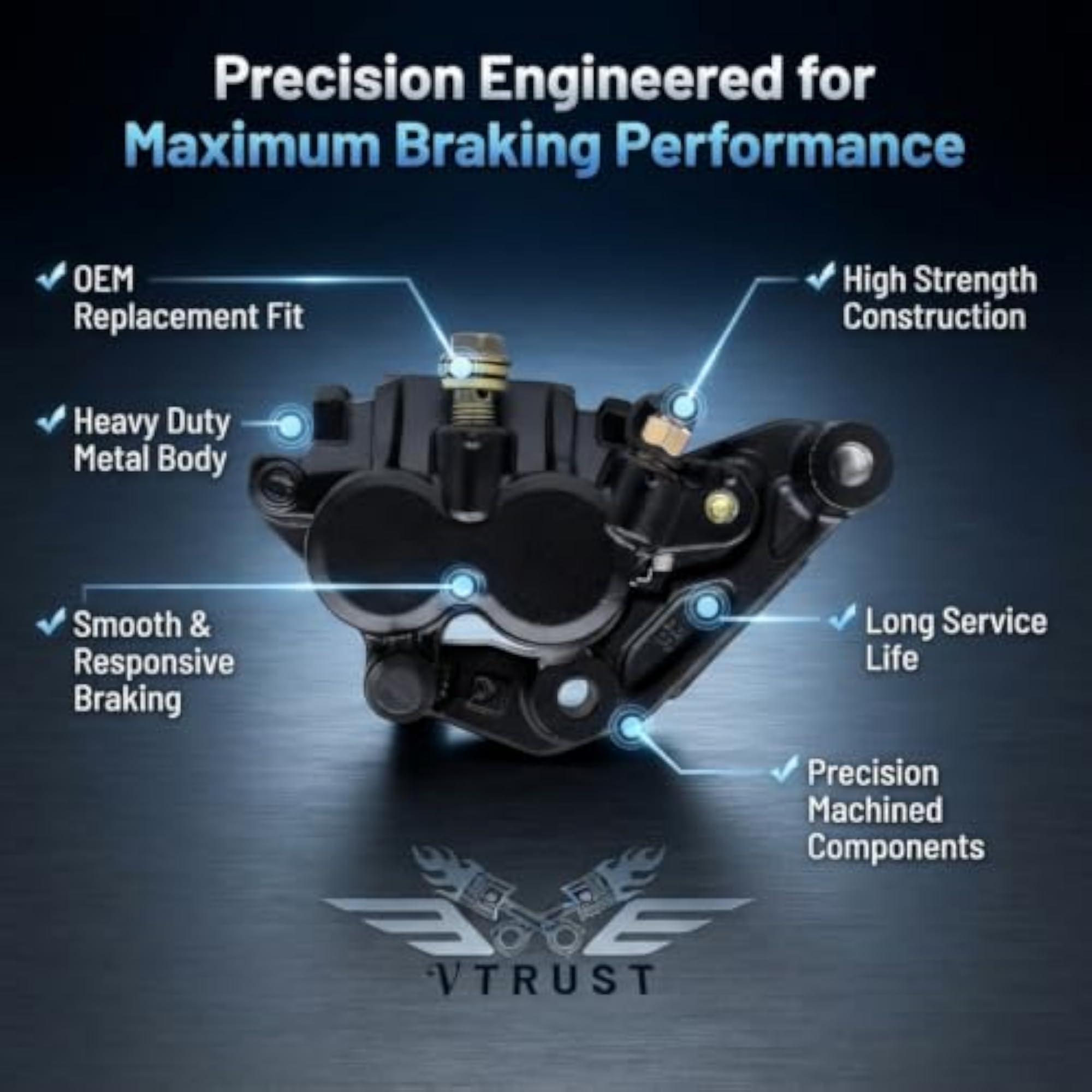 Front Brake Caliper Assembly Compatible for Yamaha R15 FEZ