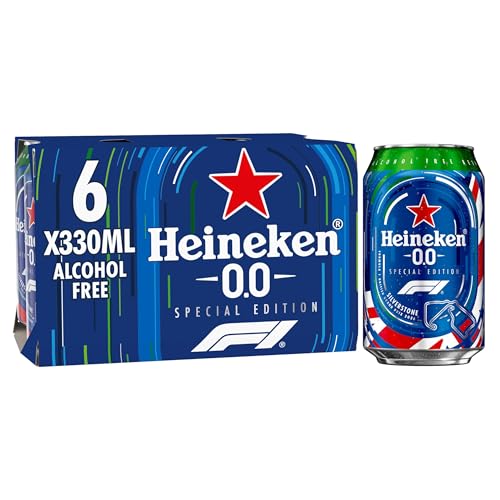 Heineken 0.0 Alcohol Free Beer Cans 6x330 ml