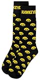 NCAA Iowa Hawkeyes Dress Socks, Black