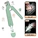 2-in-1 Dog Nail Clippers and Cat Nail Clippers with Light, Quick Sensor and Safety Guard, USB Rechargeable Pet Nail Trimmer with 2 LED Lights for Large Medium Small Dogs and Cats (Light Green)