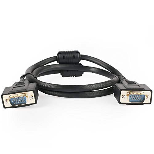 Postta Vga To Vga Cable (3 Feet) Hd15 Male To Male Monitor Cable With Ferrites #TOP3