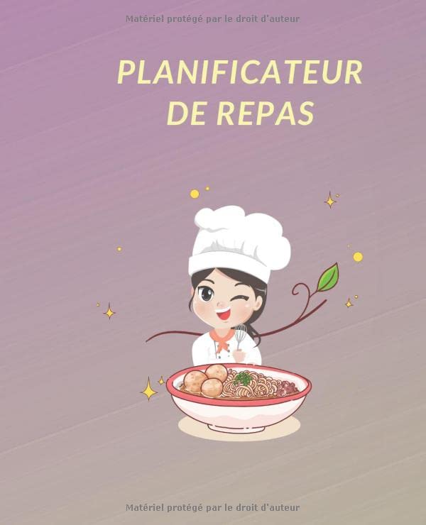 planificateur de reaps: planificateur de menus et liste de courses | Journal hebdomadaire de menus 2020 | Carnet de cuisine à remplir | organisation ... gestion de budget nourriture (French Edition)
