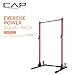 CAP Barbell Power Rack with Pull Up Bar & Attachments - Squat Rack & Strength Training Power Cage for Home Gym - Red