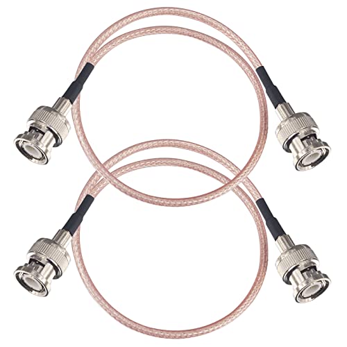 Cable coaxial BNC macho a macho RG316 de 11.8 pulgadas pack de 2 unidades para cámara de CCTV
