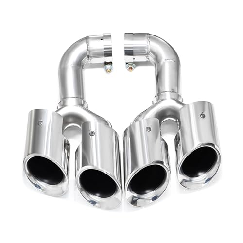 Tubo de escape para VW Touareg V6 2012-2017 y puntas de silenciador cuádruple de gasolina
