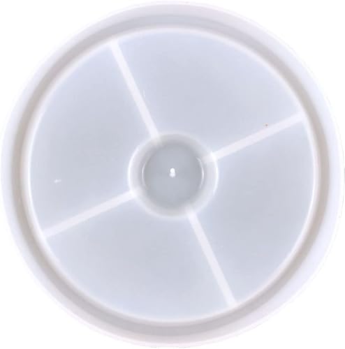 Miniatura 5 de Bandeja redonda de incienso molde de silicona de gel de cristal epoxi redondo de resina de luna molde de almacenamiento de herramientas de silicona