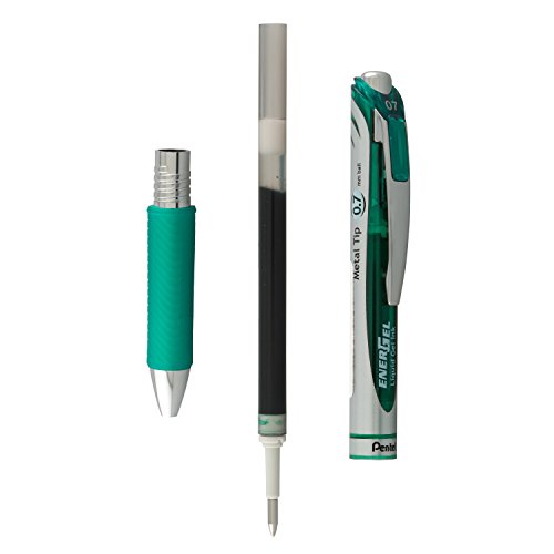 Pentel Energel Deluxe Rtx Retractable Liquid Gel Pen, 0.7Mm, Metal Tip, Green Ink, 2 Pack (Bl77Bp2D) #TOP4