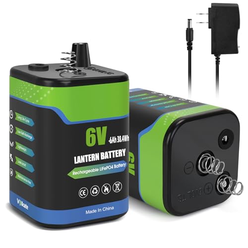 volkate 6 Volt Rechargeable Lithium Lantern Battery