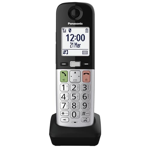 Panasonic KX-TGUA40EXB Teléfono Adicional Compatible con Audífonos para Evitar Interferencias 2