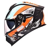 Motorrad-Integralhelme, Sturzhelme Für Rennrad, Roller, Moped, Touren-Motorradhelm...