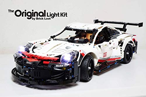 Brick Loot LED Lighting Kit for Lego Porsche 911 RSR - 42096 (Lego Set NOT Included)