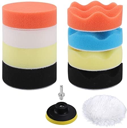 Car Foam Drill Polishing pad, Buffing Felt Pad Kit, Car Cleaning Pads, Car Woolen Sponge Car Buffer Polisher Kit, Drill Buffing Kit for Car Polishing, Sanding, Waxing, Sealing Glaze-picture-12