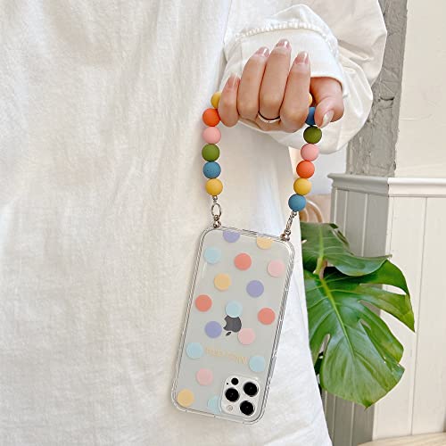 Coque iPhone 11 12 XR perles colorées motif Belle Journée