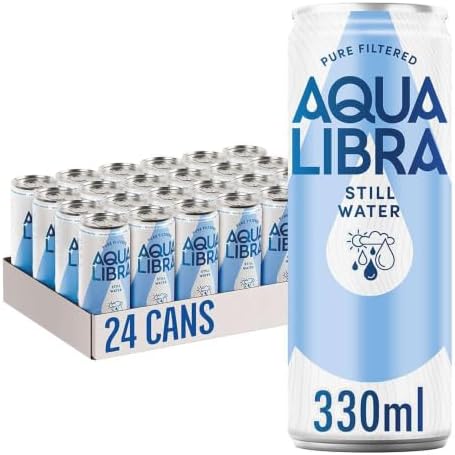 Aqua Libra Still Water, 330 ml, Pack of 24 Cans