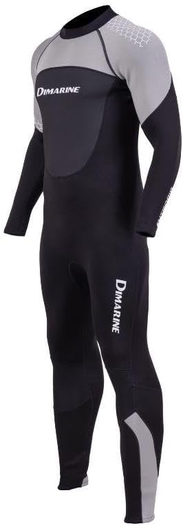 Eutropia 2.5MM Neoprene Men's Wetsuit - Back Zipper, Supratex Knee Pads, Articulated Cuffs, and UPF 50+ Protection Adults