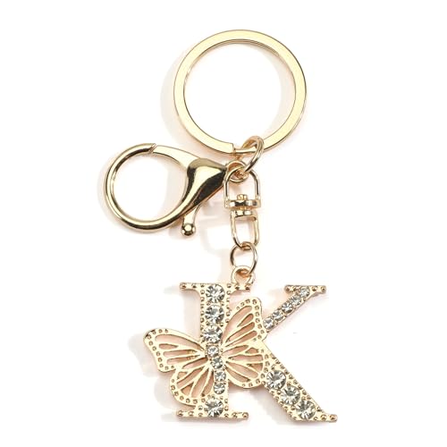 Porte-clés papillon strass brillant pour sublimer votre sac à main