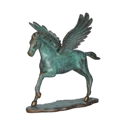 Image of Brass Horse Statue Showpiece for Home Decor, Study Table, Living Room & Office Decoration Item (10115)