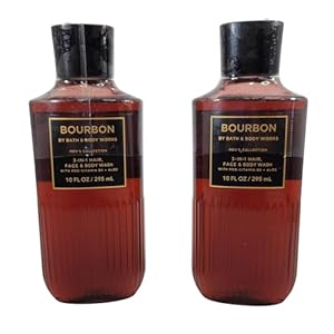 Bath and Body Works 2 Pack Men’s Collection 2 in 1 Hair and Body Wash BOURBON.