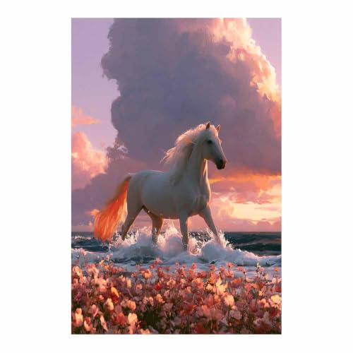 Toile lions blancs peinture artistique premium décoration murale salon