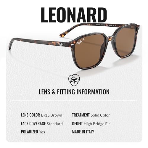 Ray-Ban RB2193 LEONARD Square Shaped Sunglasses for Men & Women with Official RAYBAN Eyewear Kit4