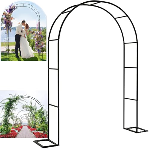 Arche de jardin en métal strong avec base stable pour rosier grimpant - 2