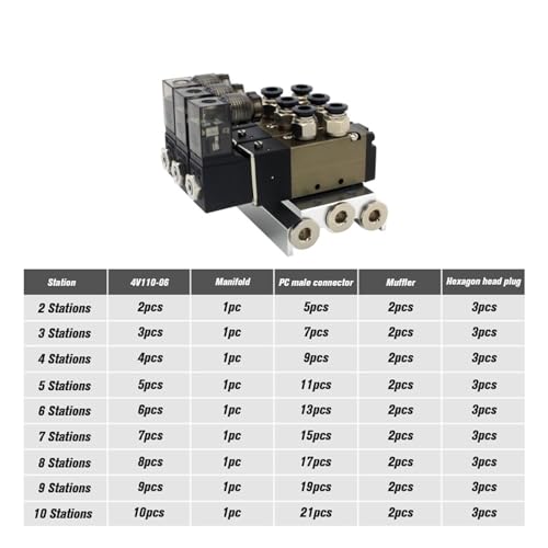 Válvula solenoide 4V110-06 DC24V para eliminar fugas de aire con base de aluminio 4