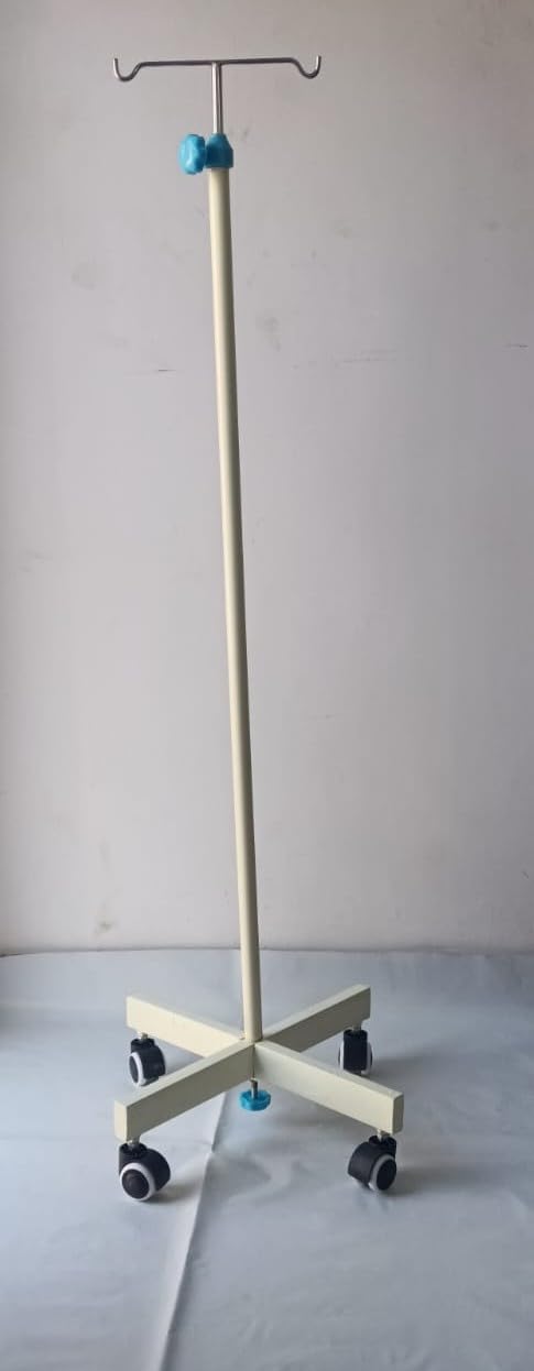 4 FT Iron Saline IV Stand for Hospital