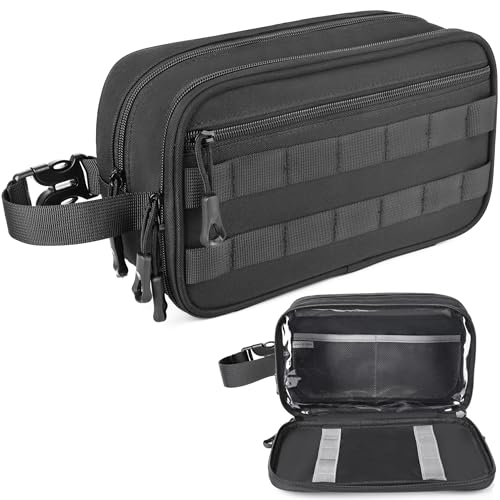 HILOMON Men's Toiletry Bag, Tactical Inspired Hygiene Shaving Bath Shower