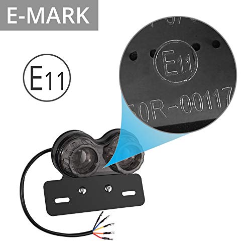 PROZOR Fanale Posteriore per Moto Omologazione E11...