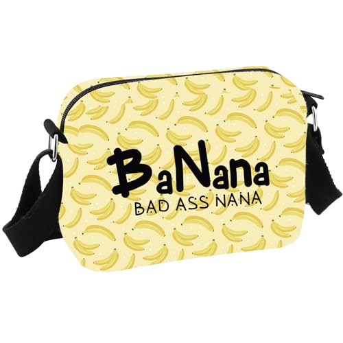 Banana Nana Gift Nana Appreciation Gift BaNana Bad Ass Nana Crossbody Bag Mother’s Day Gift for Grandma