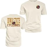 Iowa State Cyclones NCAA Officially Licensed T-Shirt Ringspun Front/Back Mascot Ivory, XX-Large