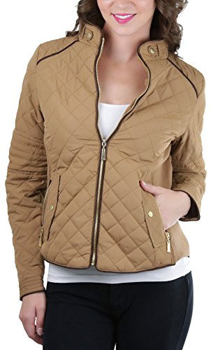 ToBeInStyle Women's Padded Warm Diamond Quilted Jacket Fully Lined w/Pockets3