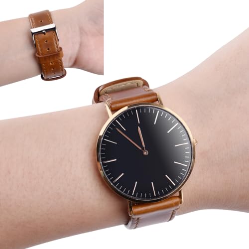 Ritche Christmas Gift Quick Release Leather Watch Band Leather Watch Strap 18mm 19mm 20mm 21mm 22mm 23mm or 24mm for Men and Women, White Elephant Gifts, Stocking Stuffers For Men - Image 3