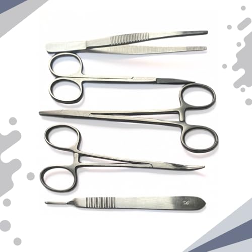 Suture Practice Accessories Tools - Medical Students Suture Removal Training Instruments Set Demonstration Tools Kit(5) (Suture Tools)