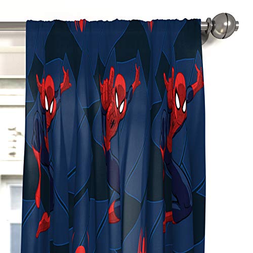 Jay Franco Marvel Spiderman Classic Saving The Day 84" Decorative Curtain/Drapes 4 Piece Set (2 Panels, 2 Tiebacks) - image 4