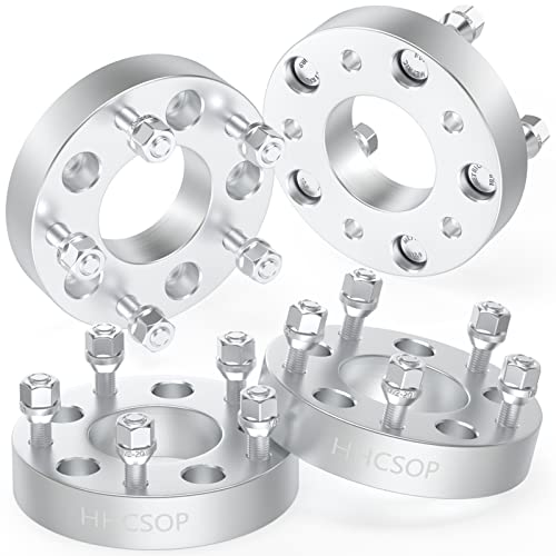 5x4.5 to 5x5 Wheel Spacers 1.25"(32mm) for JEEP Wrangler Commander Grand Cherokee JK XK WJ WK Wheels on XJ KJ KK ZJ KJ KK TJ YJ, 4PCS 5x114.3 to 5x127mm Wheel Adapters with 1/2"-20 Studs & 71.5mm Bore