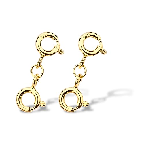 30 Chiusure A Moschettone Doppio – Oro E Argento, Per Collane E Bracciali Fai Da Te, Riparazioni E Personalizzazioni