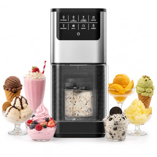 Image of EUHOMY 7-in-1 Ice Cream Maker, 2 Pints for Gelato, Sorbet & Milkshakes