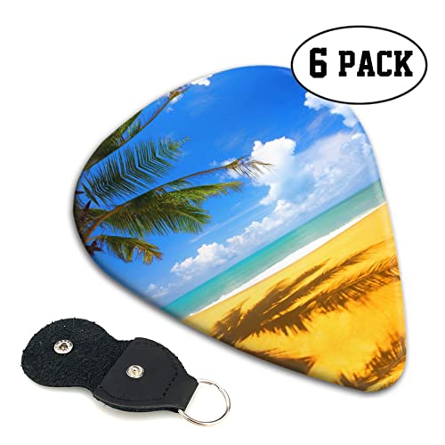 Sunset Palm Lot de 6 médiators pour guitare acoustique, guitare électrique, basse, ukulélé – fins, moyens et épais. - Les Beatles, Paul McCartney, John Lennon, RIngo Starr, George Harrison Sunset Palm Lot de 6 médiators pour guitare acoustique, guitare électrique, basse, ukulélé – fins, moyens et épais. – Image 3