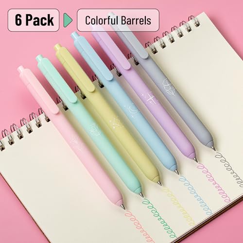 Bolígrafos Retráctiles de Gel Mr. Pen, Pack x6 Tinta Pastel miniatura 2