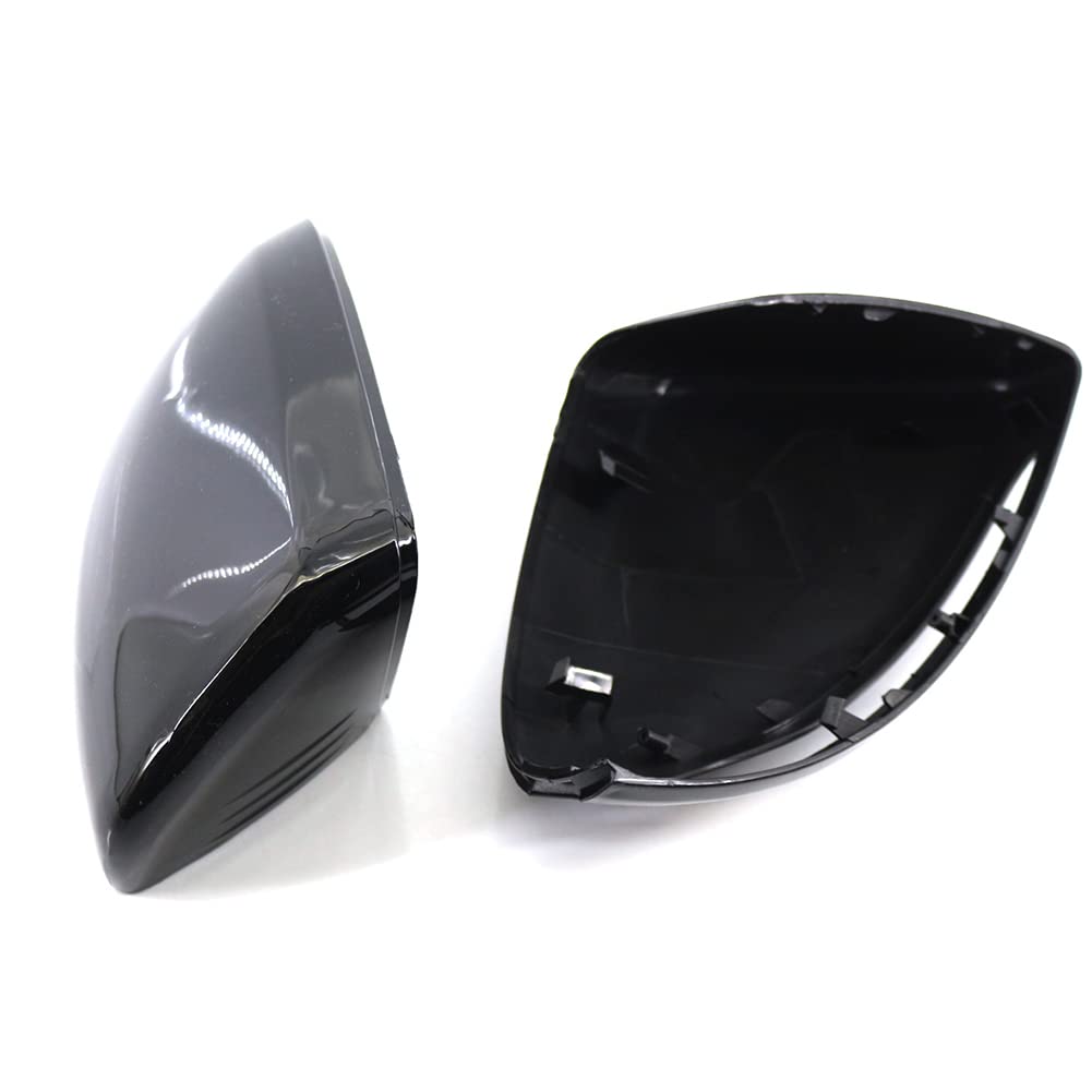 1 Paire Capuchons Rétroviseurs Noirs Brillants - Compatible Mercedes W205 A205 C205 V205 S205 W257 W213 W253